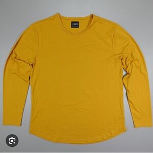 NWOT Cuts Clothing Men’s Curve Hem Long‎ Sleeve Tee Classic Fitted